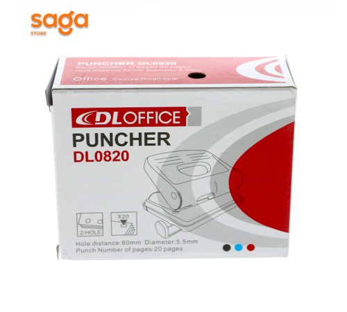 Дырокол "DL Office", до 25л, диаметр-6мм. 0825