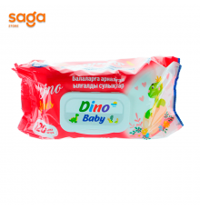 Салфетки влажные Dino 120шт.