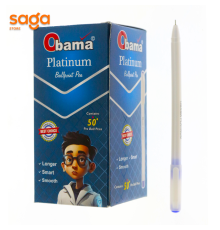 Ручка шариковая, синяя, Обама/Obama"Platinum", 0,7мм, в коробке 50/1000/4000