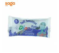 Влажные салфетки Dino 15шт.