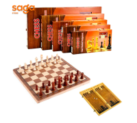 Настольная игра "Шахматы 3в1", деревянный.  ON-S3830.