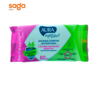 Салфетки влажные Aura 60шт.