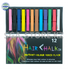 Мелки разноцветные для Волос Hair Chalk, 12 шт.