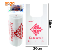 Пакет/Майка с ручками Шейх, в мешке 50 рулонов, 2-нан/200х380мм, 700гр.