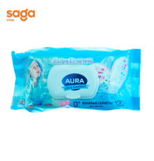 Салфетки влажные  AURA 120шт