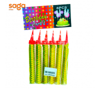 Свечи фейерверк для торта "Birthday Candle", 10см, в пачке-6шт.