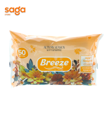 Влажная салфетка Breeze 50шт