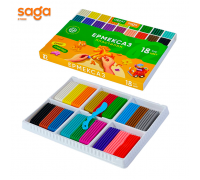 Пластилин "SAGA" 18цв 12906.