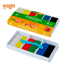 Пластилин "SAGA" 6цв 12901.
