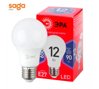 Лампы СВЕТОДИОДНЫЕ ЭКО LED A60-12W- 865-E27 R  ЭРА
(диод, груша, 12Вт, хол, E27)