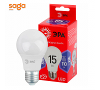 Лампы СВЕТОДИОДНЫЕ ЭКО LED A60-15W- 865-E27 R  ЭРА
(диод, груша, 15Вт, хол, E27)