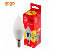 Лампы СВЕТОДИОДНЫЕ ЭКО LED B35-10W- 865-E14 R  ЭРА
(диод, свеча, 10Вт, хол, E14)
