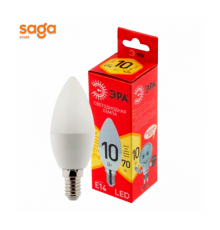Лампы СВЕТОДИОДНЫЕ ЭКО LED B35-10W- 865-E14 R  ЭРА
(диод, свеча, 10Вт, хол, E14)