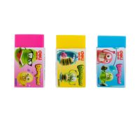 Ластик DELI "Bumpees", прямоугольный, ассорти, 40х22х12 мм