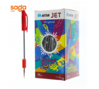 Ручка шариковая Aktan JET RED 50шт (4000шт)(в блоке 1000шт)
