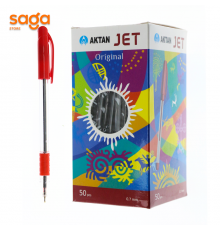 Ручка шариковая Aktan JET RED 50шт (4000шт)(в блоке 1000шт)