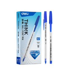 Ручка шариковая DELI "Think Q1", 0,7 мм, синяя