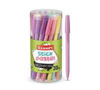 Stick Pastel Ball Pen / шариковая ручка 07 ММ Ассорти корпус, синие чернила